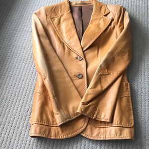 VINTAGE Leather blazer